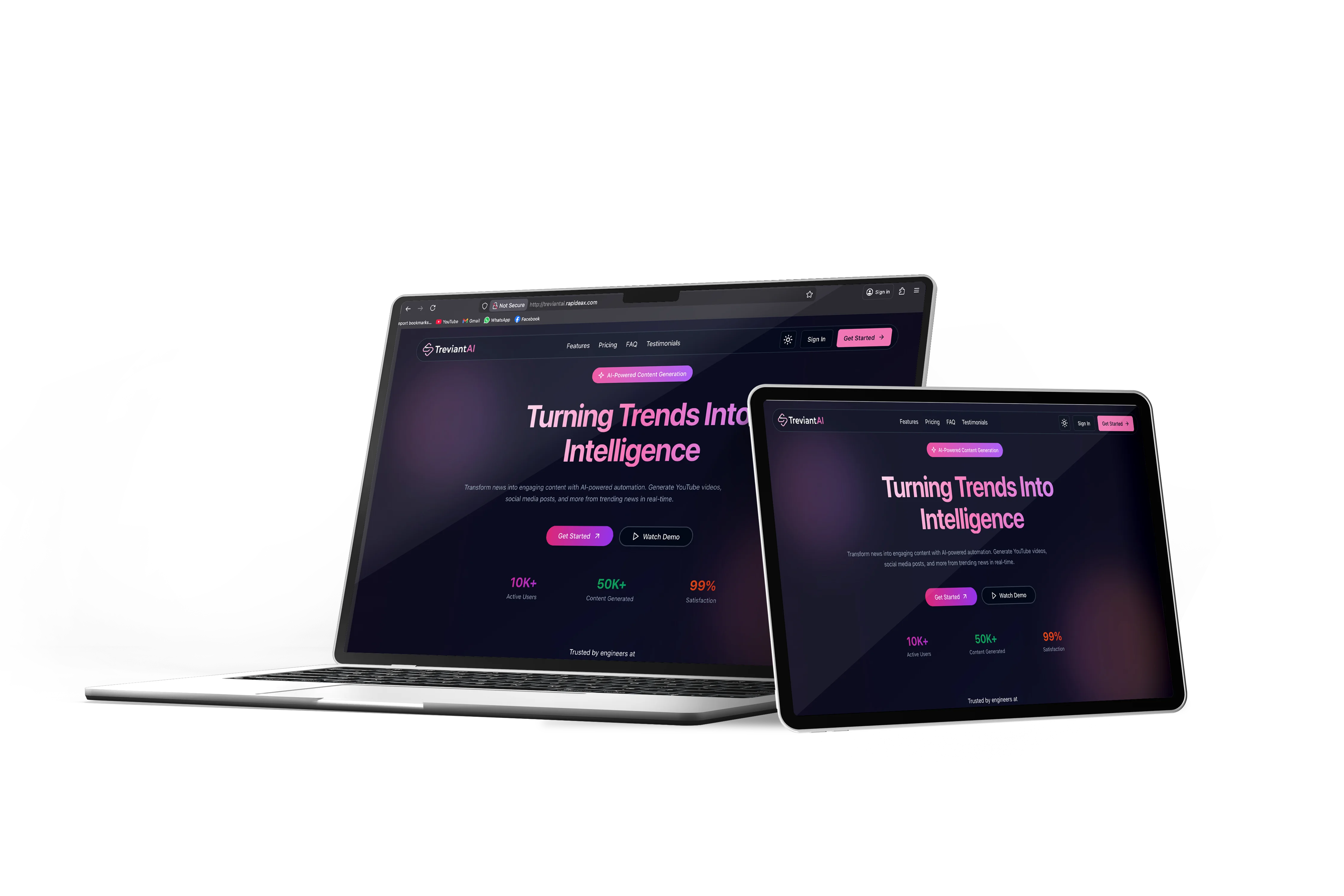 AI content generation from trending news